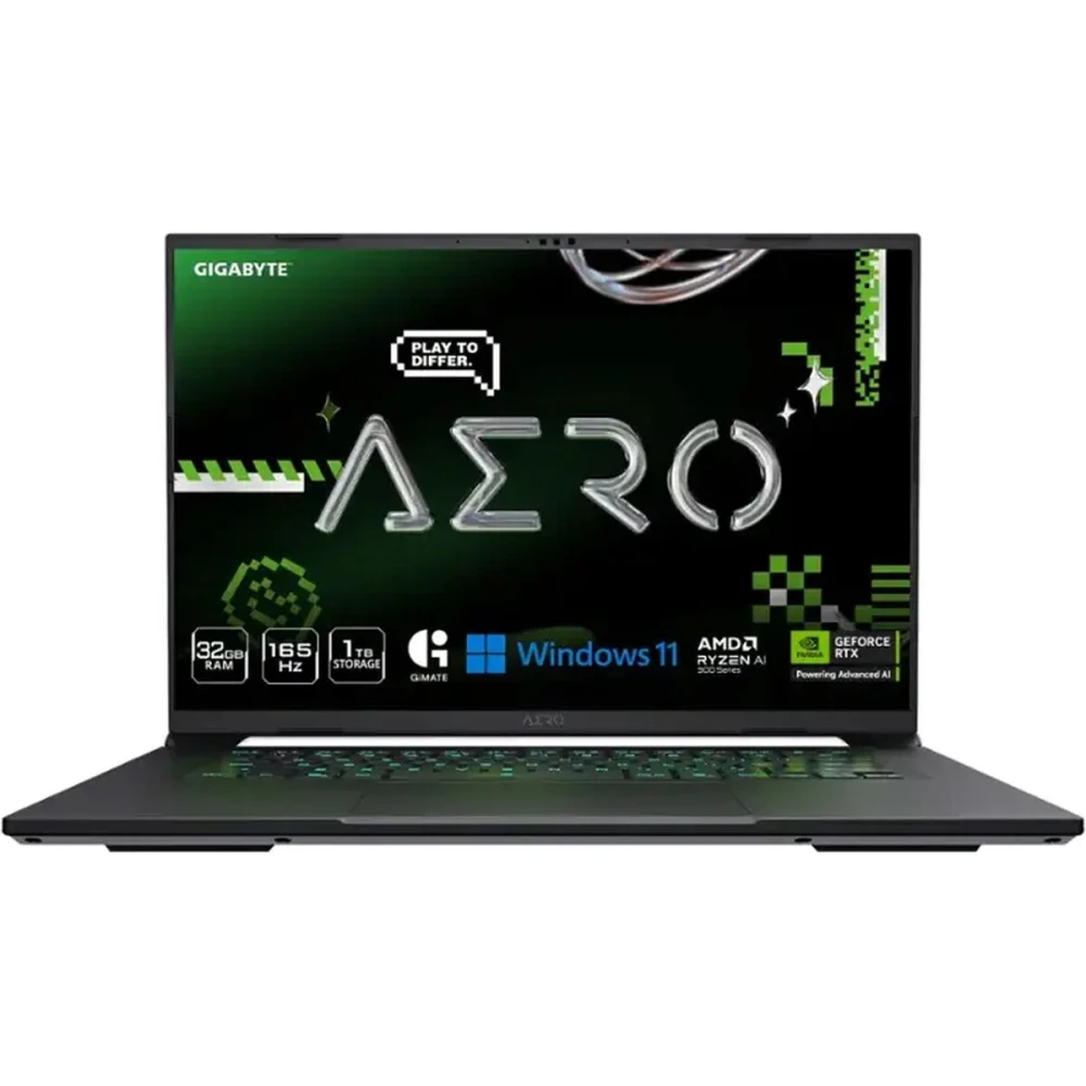 GIGABYTE AERO X16 16″ 2560×1600 WQXGA 165 Hz - AMD Ryzen Al 7 350 - 32GB DDR5 - NVIDIA GeForce RTX 5060 8GB - 1TB SSD