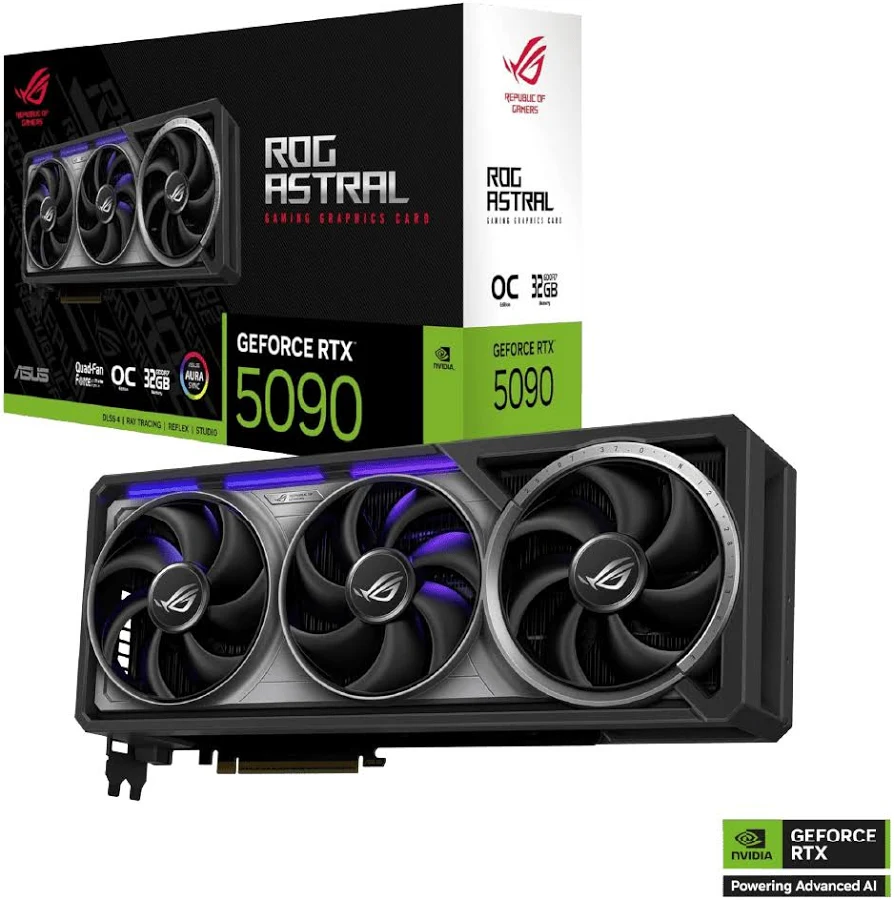 Asus Tarjeta Gráfica Rog Astral Rtx 5090 32gb Gddr7