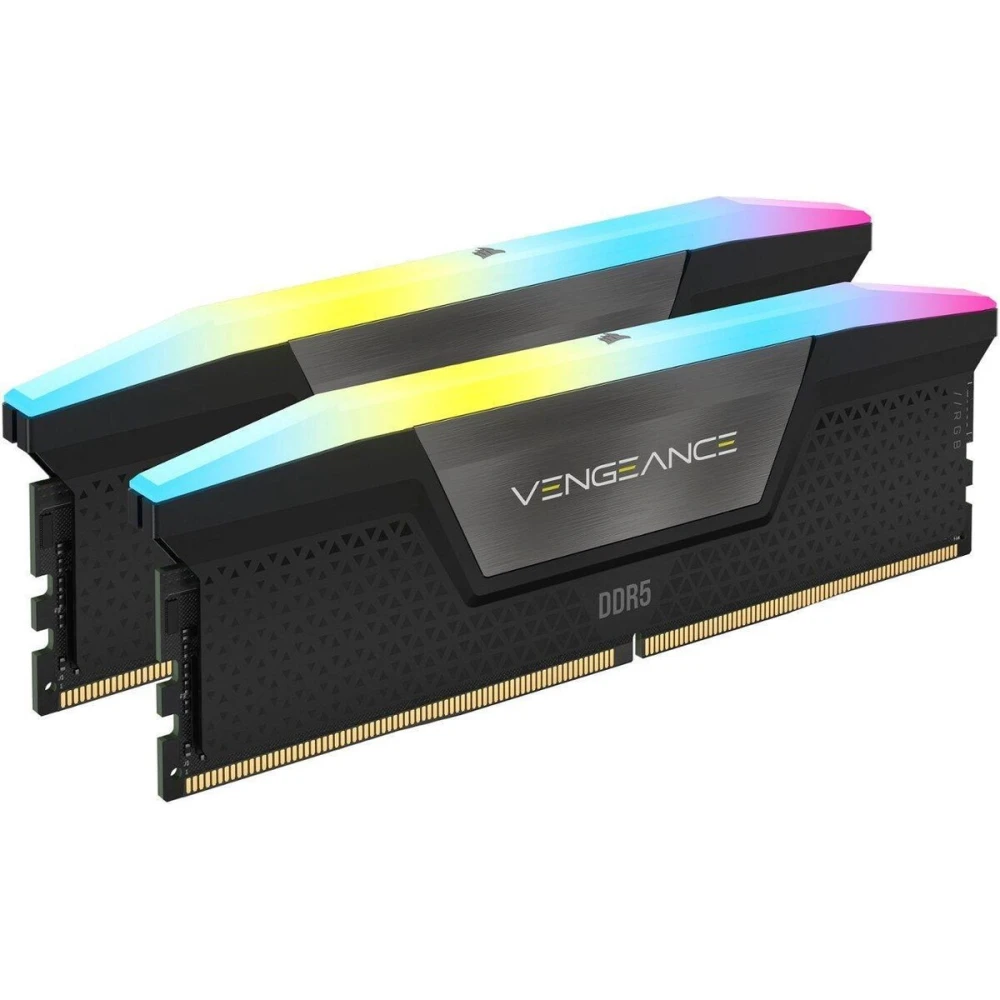 Memoria RAM CORSAIR Vengeance RGB 32GB (2 x 16GB) 288-Pin DDR5 6000 MHz CL38 - Black