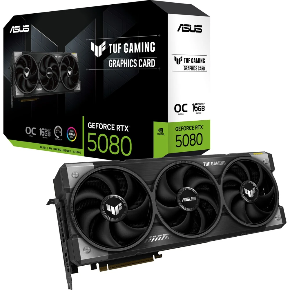 Tarjeta de video ASUS TUF Gaming GeForce RTX 5080 16GB OC
