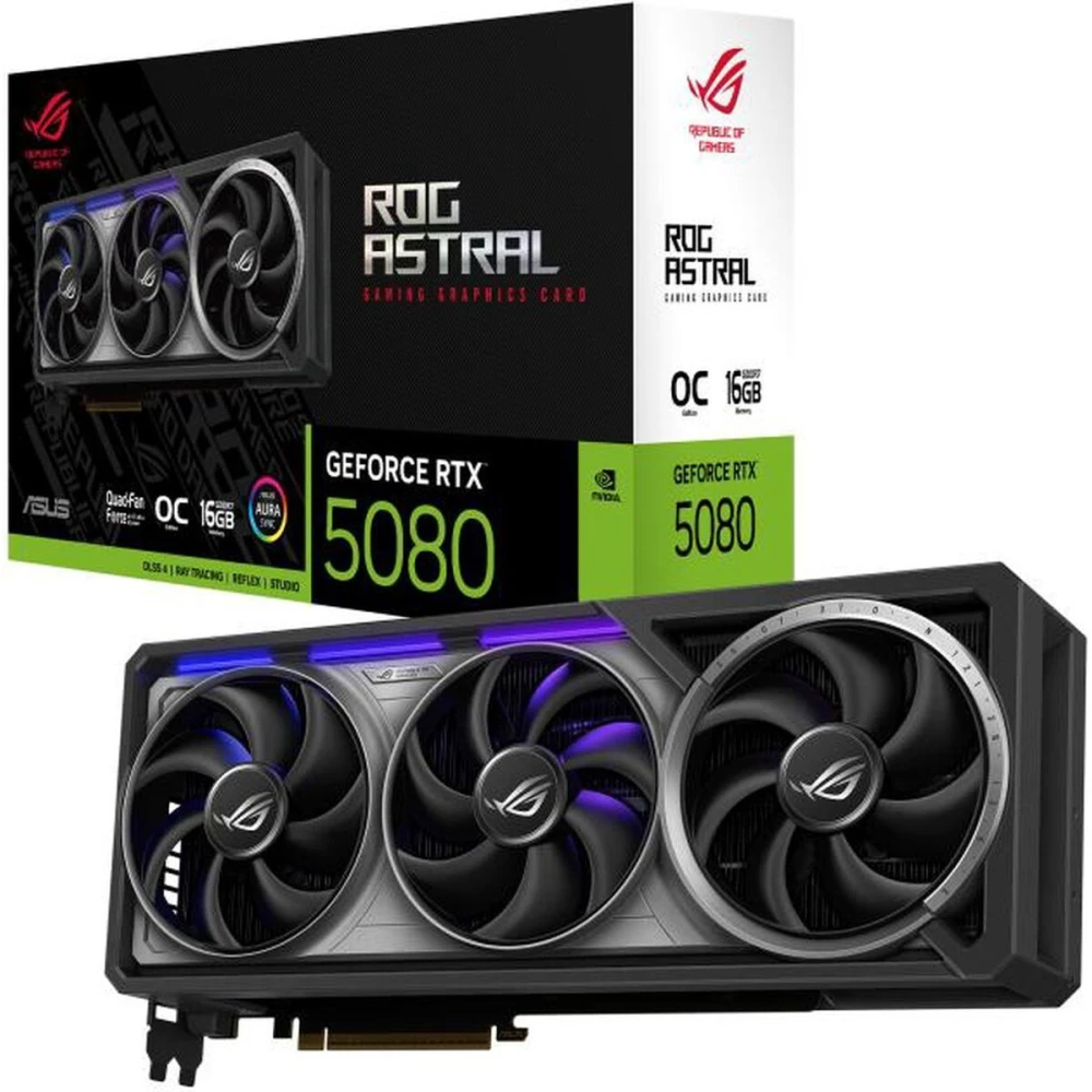 Tarjeta de video ASUS ROG Astral GeForce RTX 5080 16GB OC
