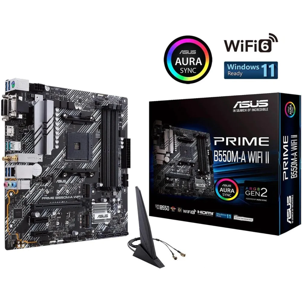 Motherboard ASUS PRIME B550M-A WIFI II Socket AM4 Micro ATX