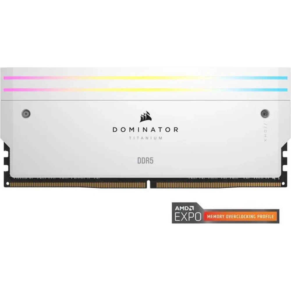 Memoria RAM CORSAIR Dominator Titanium 32GB (2 x 16GB) 288-Pin DDR5 6000 MHz CL30 - White